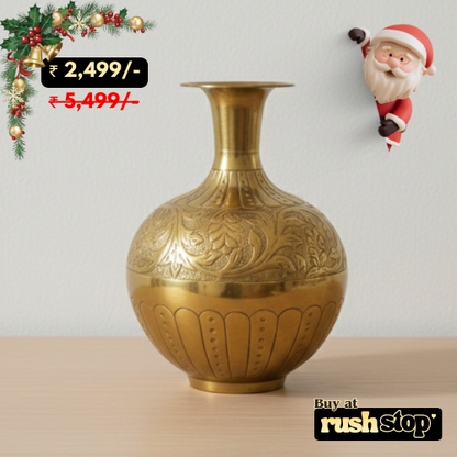 Luxury Handcrafted Brass Vase