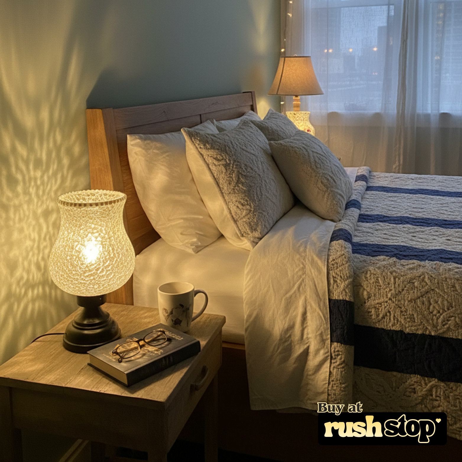 Luxury resin figurine mosaic table lamp, designer resin sculpture, handcrafted decor India – Rush Stop, free shipping home decor India.