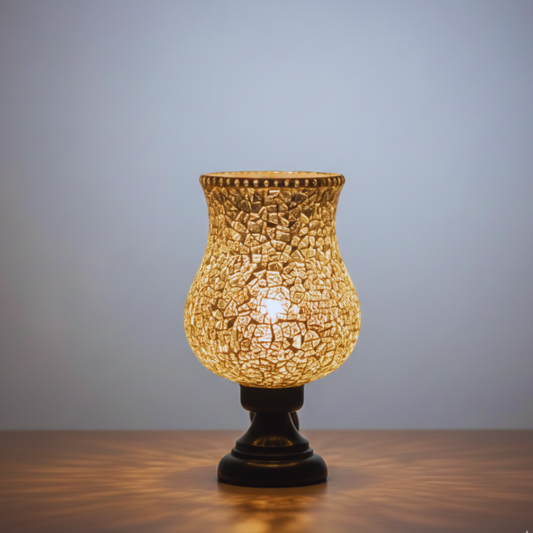 Premium Designer White Mosaic Table Lamp