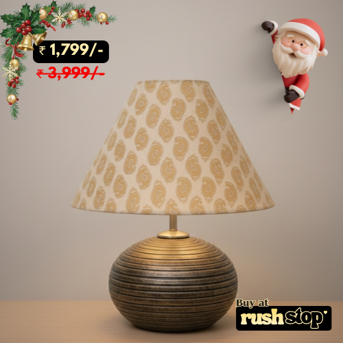 Premium Designer Resin Golden Table Lamp