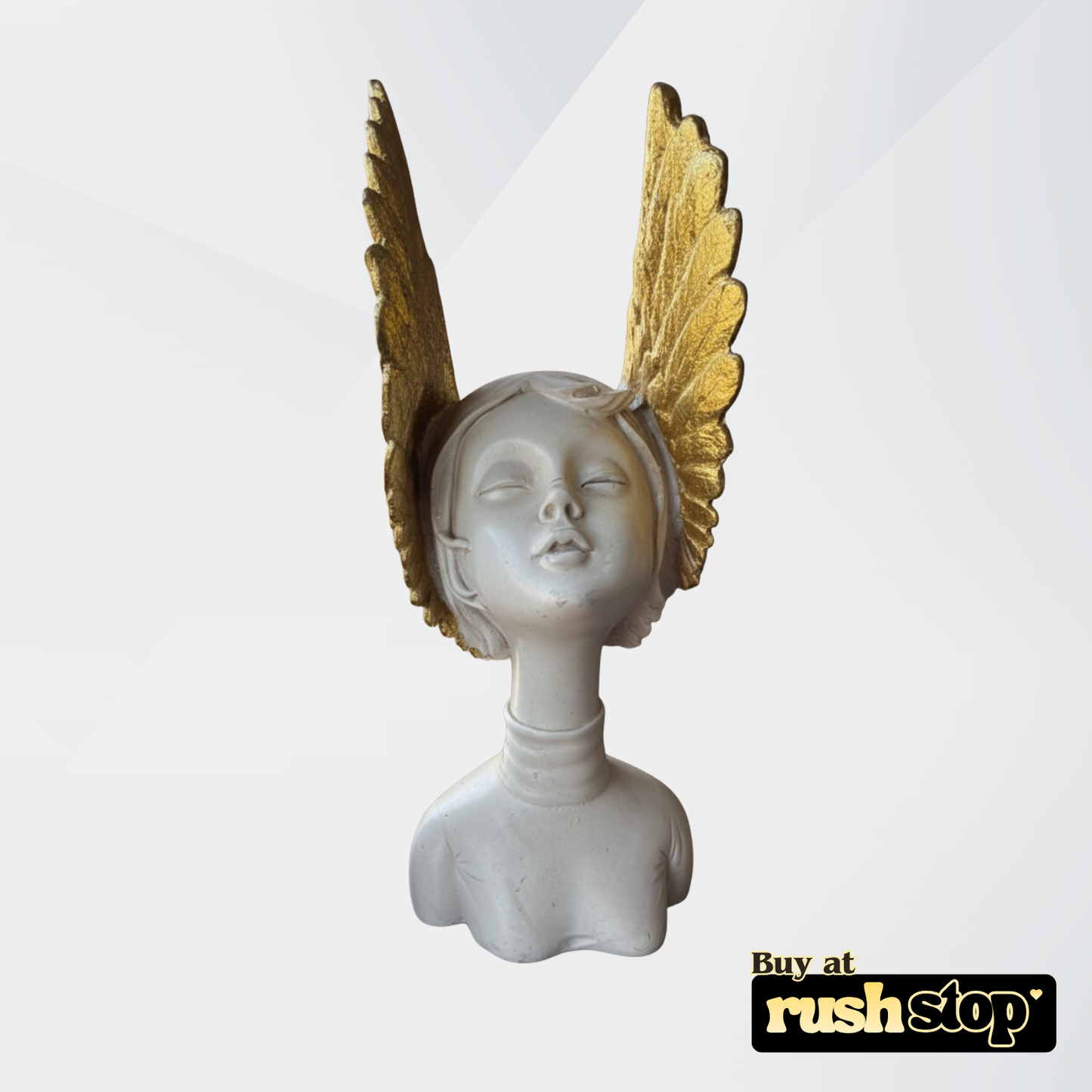 Designer resin sculpture Greek angel statue, luxury resin figurine, handcrafted decor India – Rush Stop, free shipping home decor India.