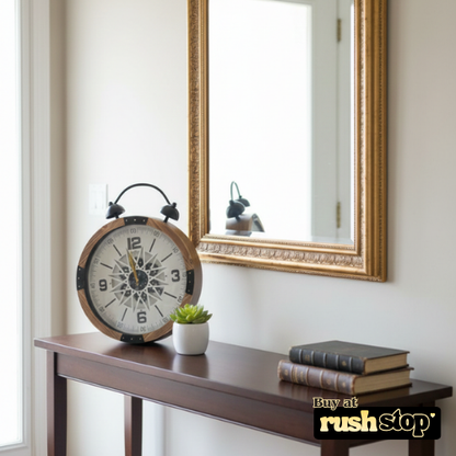 Retro Gear & Wood Decorative Wall Clock