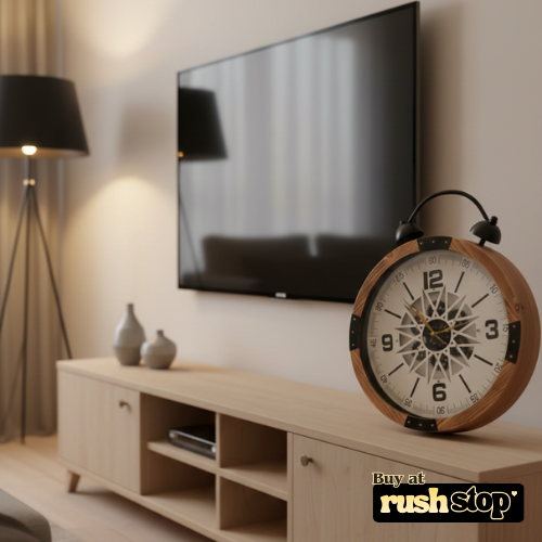 Retro Gear & Wood Decorative Wall Clock