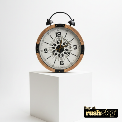 Retro Gear & Wood Decorative Wall Clock