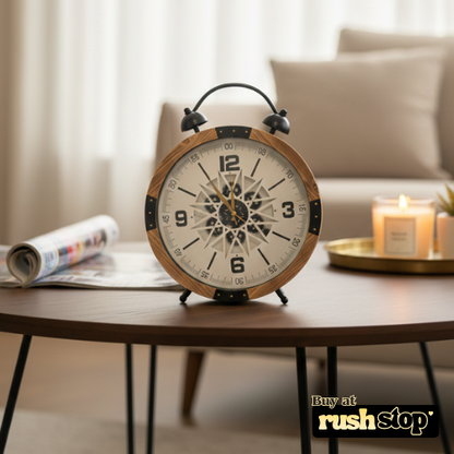 Retro Gear & Wood Decorative Wall Clock