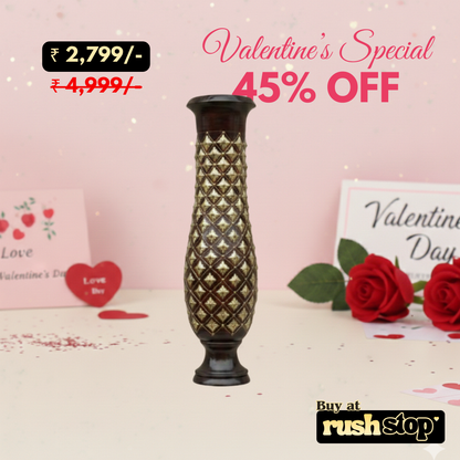 Hammered Gold Decorative Floor Vases