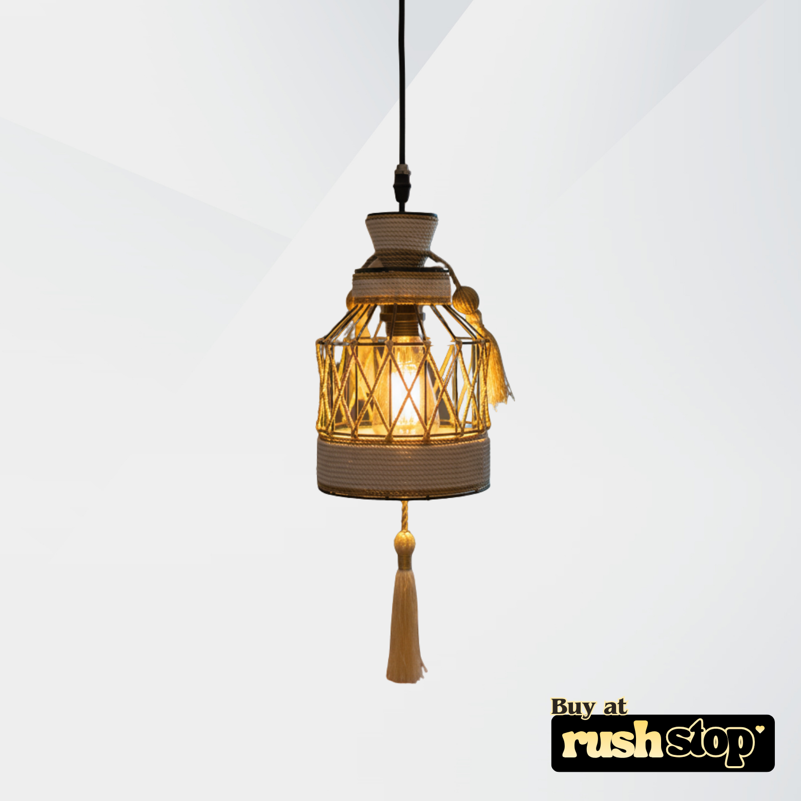 Vintage ceiling pendant light product image by Rush Stop.