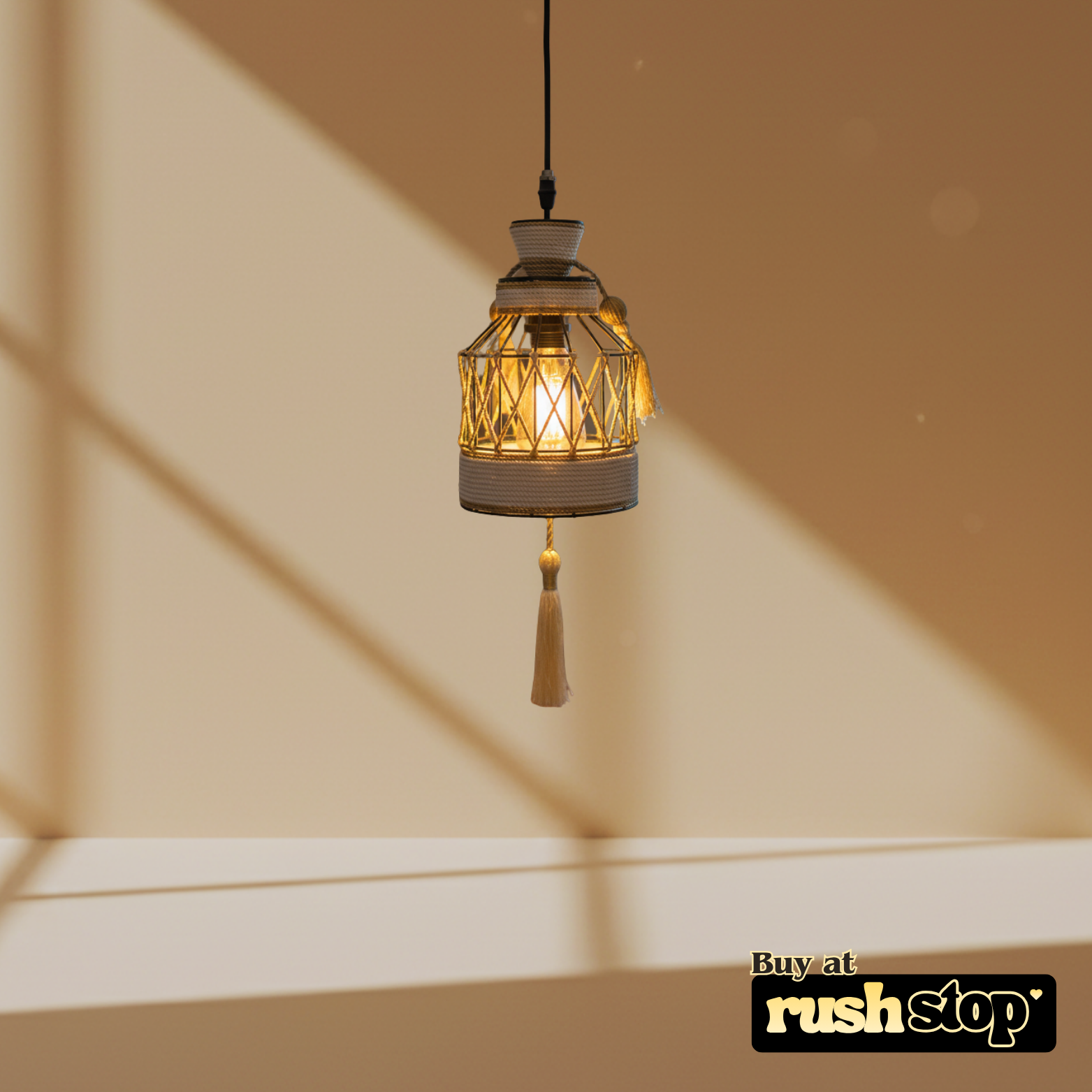 Vintage ceiling pendant light product image by Rush Stop.