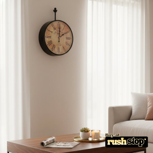 Vintage Victoria London Double-Sided Station Clock