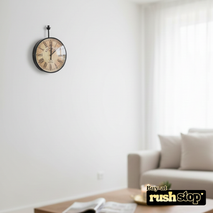 Vintage Victoria London Double-Sided Station Clock