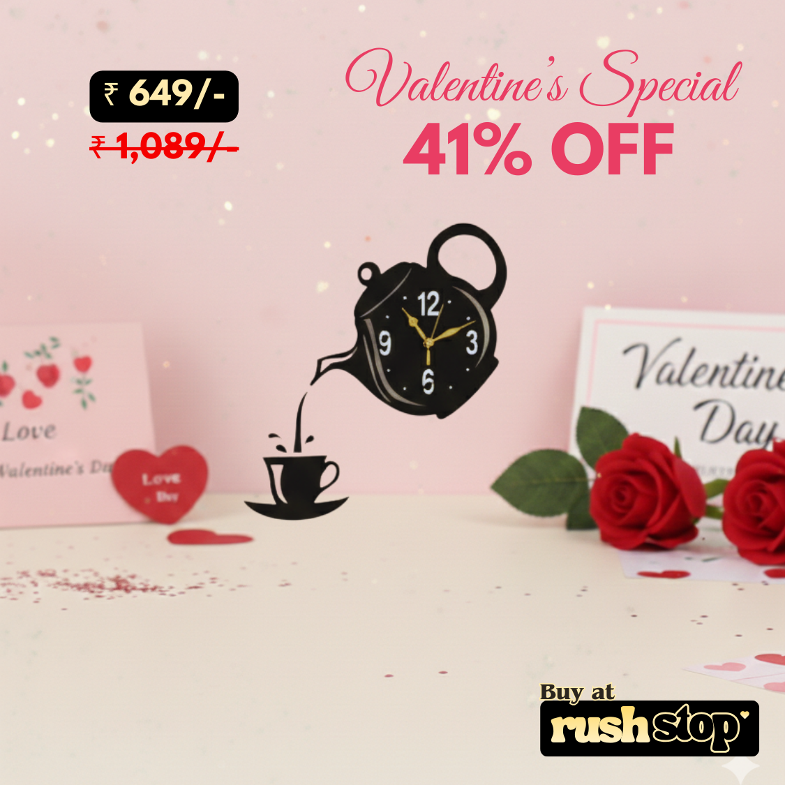 Artisan Hand-Carved Wooden Spindle Wall Clock