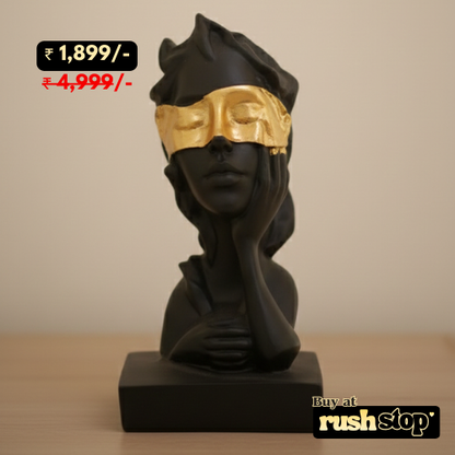 Artistic handcrafted decorative bust statue set for modern home decor and gifting