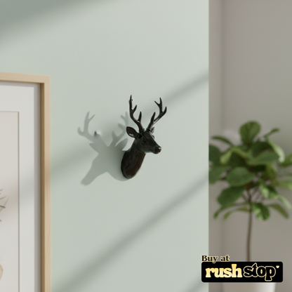 Decorative Black Deer Head Hanging Wall Hook