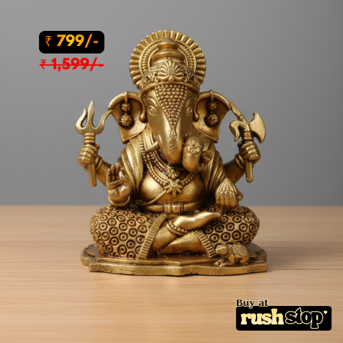 Divine Lord Ganesha in Floral Mandap