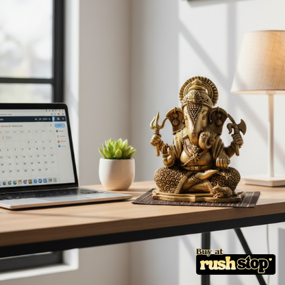 Divine Lord Ganesha in Floral Mandap