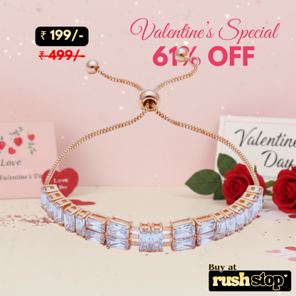 Elegant Crystal Statement Bracelet