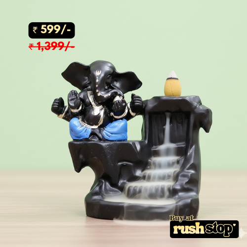 Handicrafts Villa Ganesha Backflow Smoke Fountain