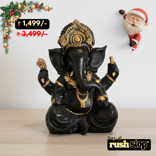 Polyresin Ganesha idol ideal for festive gifting and housewarming occasions