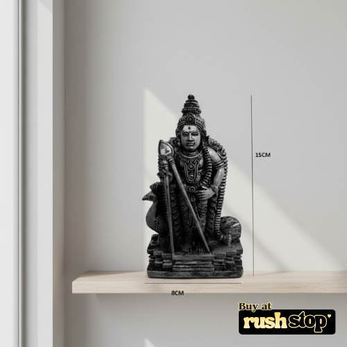 Handcrafted Antique Gold Finish Karthikeya Idol