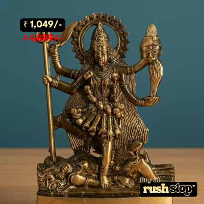 Handcrafted Mahakali Murti for Home Temple