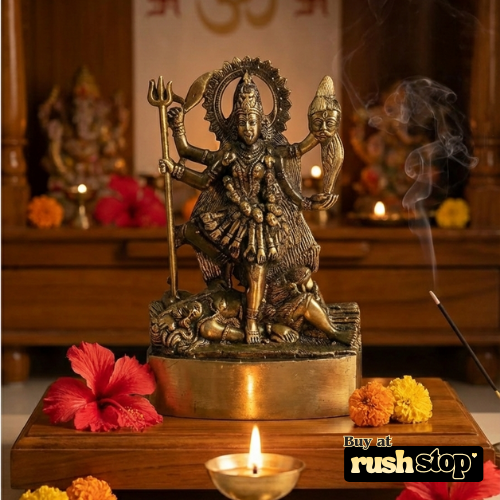 Handcrafted Mahakali Murti for Home Temple