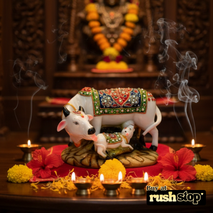 Handcrafted Spiritual Cow Murti
