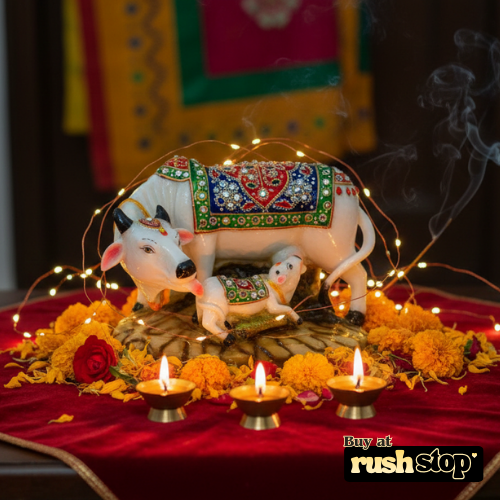 Handcrafted Spiritual Cow Murti