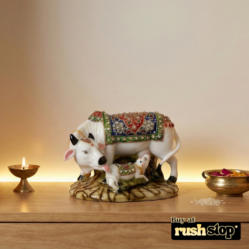 Handcrafted Spiritual Cow Murti