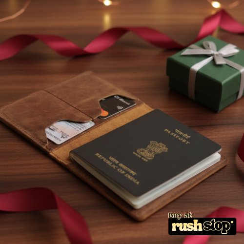Premium Pure Leather Passport Cover & Travel Wallet