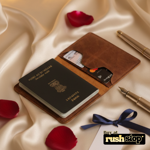 Premium Pure Leather Passport Cover & Travel Wallet