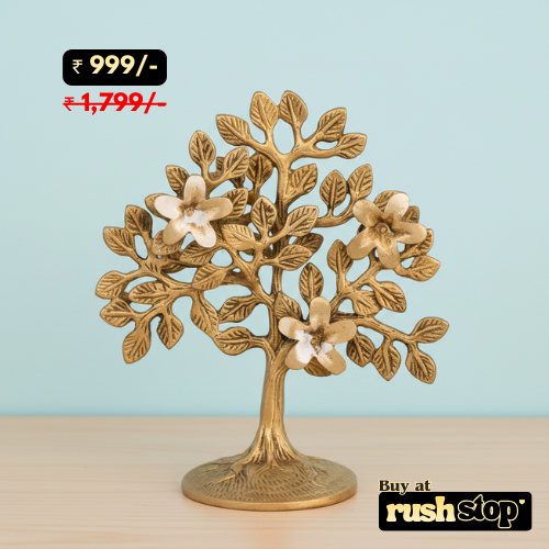 The Destiny of Arts Pure Brass Kalpavriksha Tree