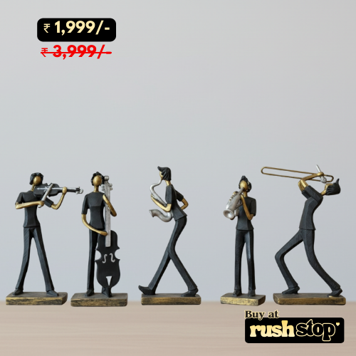 Handcrafted Musician Band Figurine Set