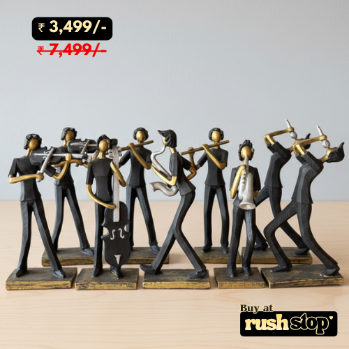 Handcrafted Musician Band Figurine Set