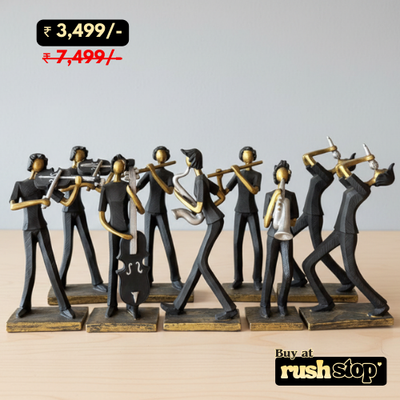 Handcrafted Musician Band Figurine Set