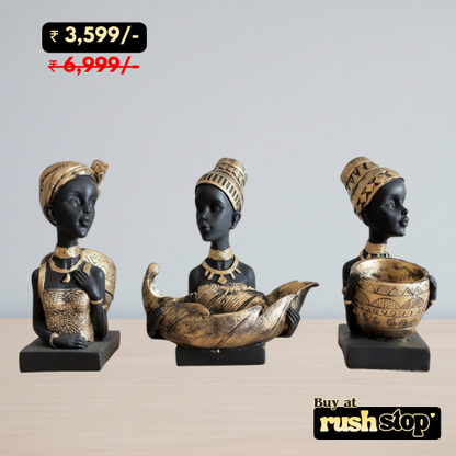 Handcrafted African Lady Figurine
