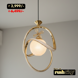 Artistic Golden Hanging Ceiling Lamp