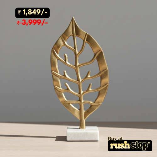 Golden Aluminium Decorative Leaf