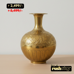 Luxury Handcrafted Brass Vase