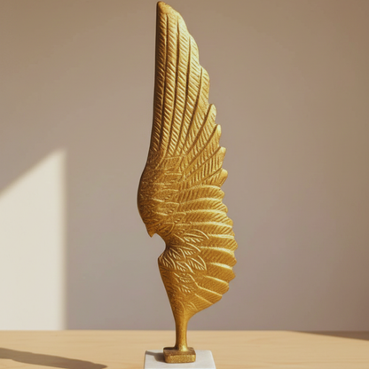 Angelic Wings Metallic Living Room Set