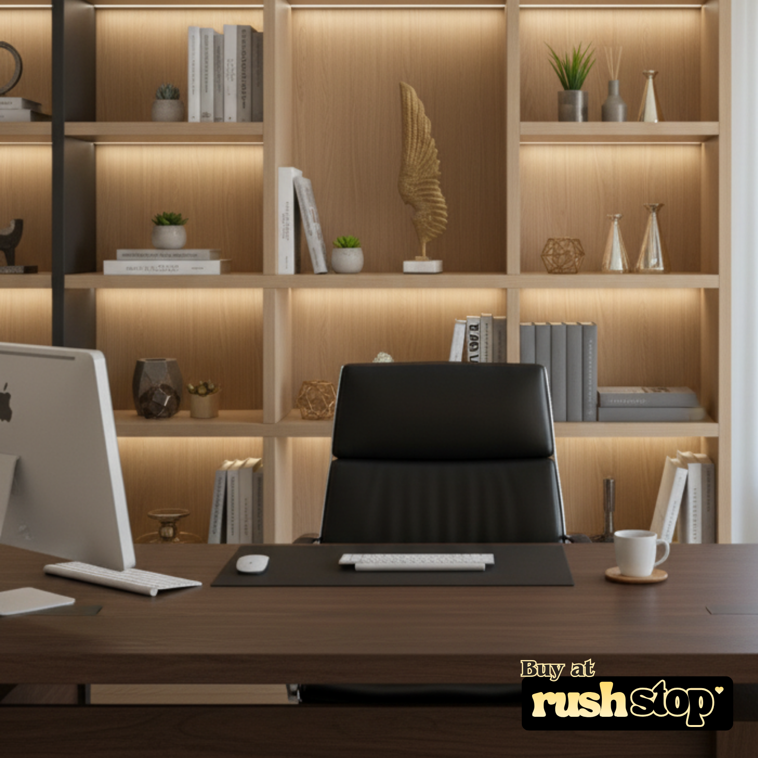 Angelic wings metallic living room set, designer resin sculpture, handcrafted decor India, premium resin decor India – Rush Stop, free shipping home decor India.