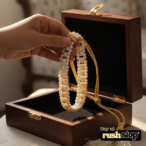 Natural freshwater pearl multi strand choker necklace for elegant styling