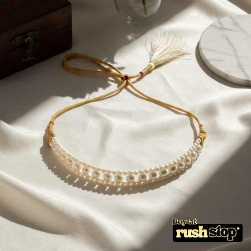 Natural freshwater pearl multi strand choker necklace for elegant styling