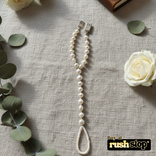 Natural freshwater pearl hand harness chain for elegant styling