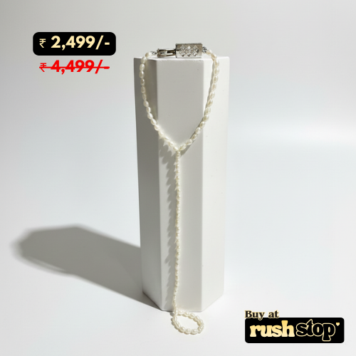 Timeless natural freshwater pearl hand harness chain bracelet