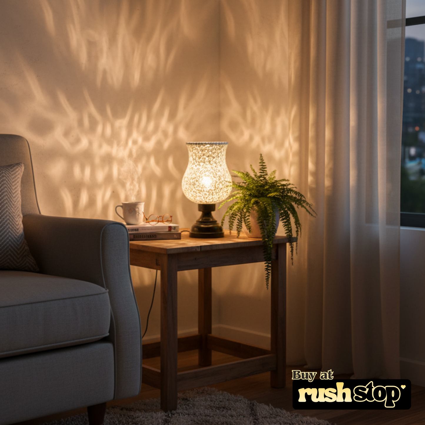 Luxury resin figurine mosaic table lamp, designer resin sculpture, handcrafted decor India – Rush Stop, free shipping home decor India.