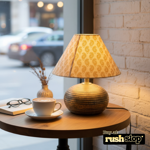 Luxury resin figurine golden table lamp, designer resin sculpture, handcrafted decor India – Rush Stop, free shipping home decor India