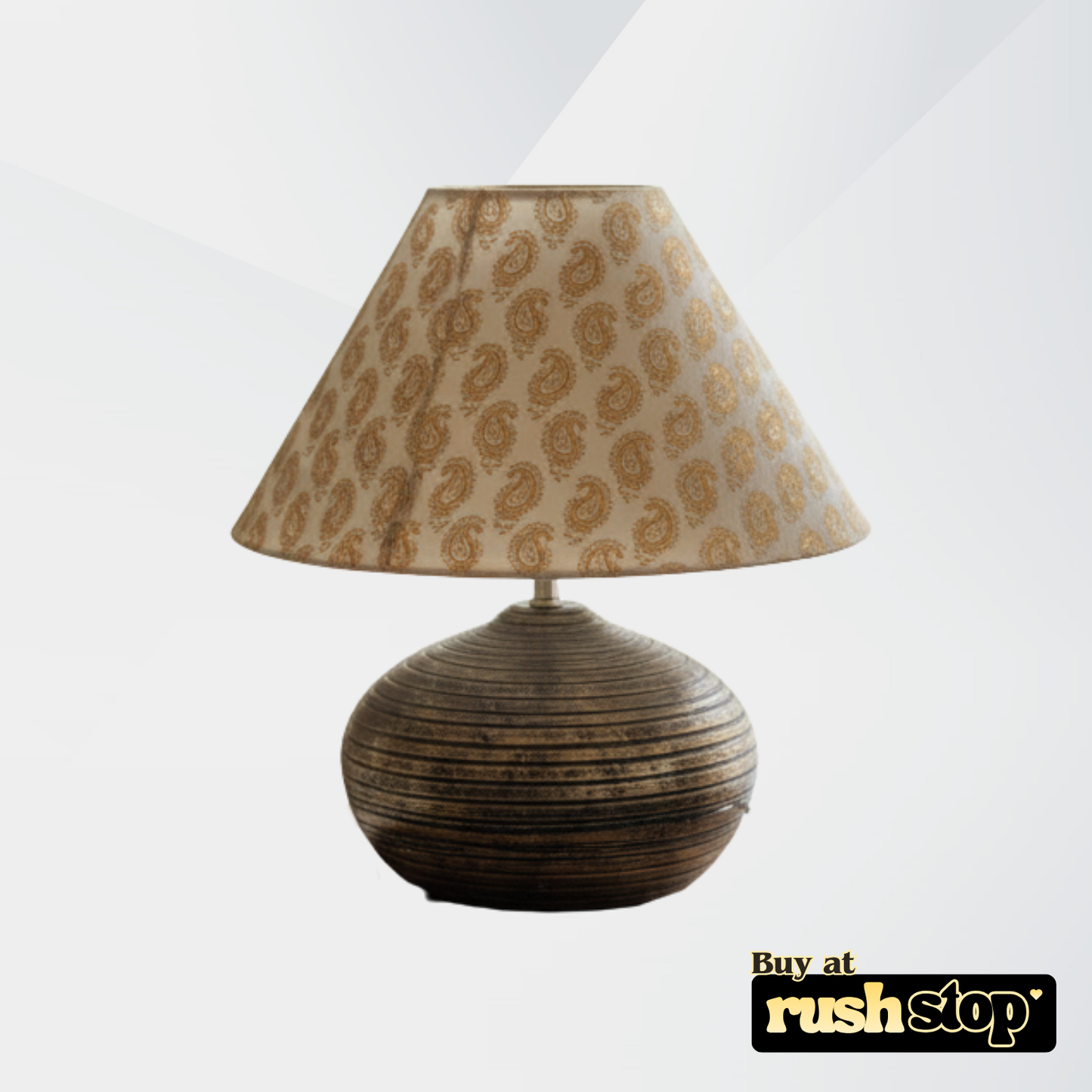 Luxury resin figurine golden table lamp, designer resin sculpture, handcrafted decor India – Rush Stop, free shipping home decor India.