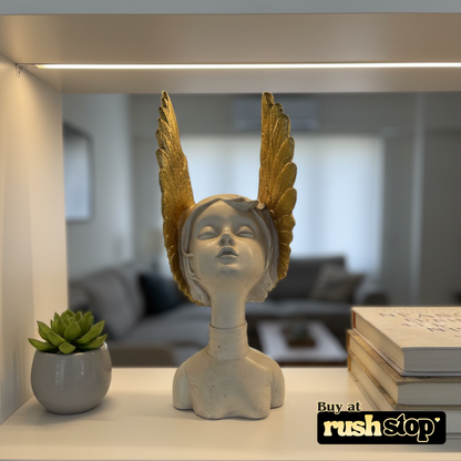 Premium resin decor India Greek angel statue, modern resin figurine, resin home decor – Rush Stop, easy returns decor store.