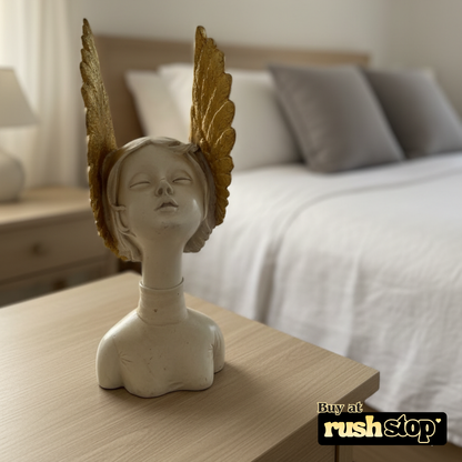 Premium resin decor India Greek angel statue, modern resin figurine, resin home decor – Rush Stop, easy returns decor store.