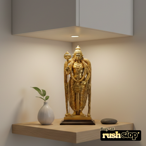 Sacred Lord Muruga Subramaniyaswamy Antique Statue